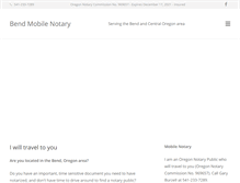 Tablet Screenshot of bendmobilenotary.com